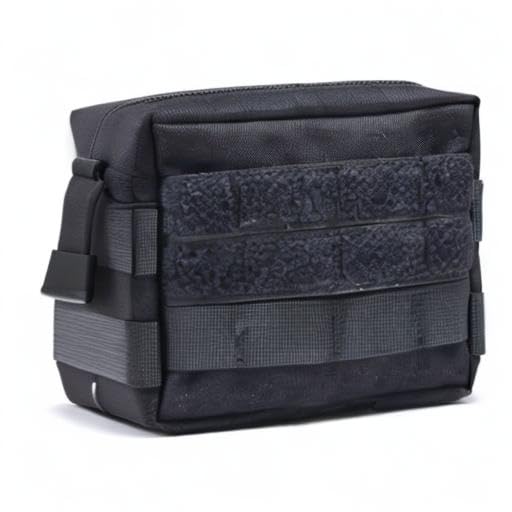 Molle Pouches, Tactical Admin Pouch Compact EDC Utility Gadget Gear Pouch Military Carry Accessory Belt Hanging Waist Bag - color: black-7"(L) * 5.1"(H)