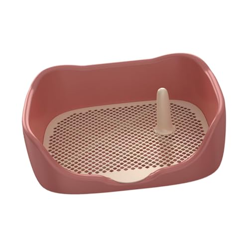Dog Toilet, Mesh Grids Pet Training Toilet, Indoor Indoor Potty Tray, Cleaning Tool Mesh Grids Toilet, Red Large - color: Red Large
