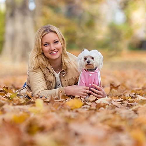 Dog Hoodie Security Clothes 4 Legs Jumpsuit Sweatshirt Hoodies Soft & Warm Dog Outfit Pullover Dog Winter Clothes Sweater for Small Medium Large Dogs Cats (Pink, X-Large) - color: Pink, size: X-Large