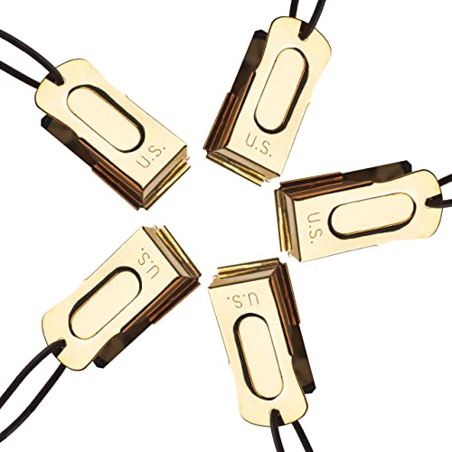 Mythrojan Brass and Steel Pet Training Clicker Puppy Dog Training Cricket Clicker U.S. Engraved WII Military Gear Metal Clicker in Set of 5 Pcs - style: Clicker (Pack of 5 Pcs)