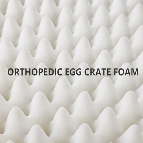 Patas Lague Orthopedic Dog Bed Medium Size Dog 30''X20'', Waterproof L Bolster Medium Pet Sofa Beds with Removable Washable Cover, Soft Pet Couch Crate Mat with Nonskid Bottom, Navy Blue - color: Navy Blue, size: 30"L x 20"W x 3.5"Th