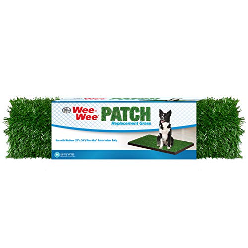 Four Paws Wee-Wee Premium Patch Indoor and Outdoor Pet Potty for Dogs l Dog Potty Training l Artificial Grass l Wee-Wee Patch - size: Medium(1 Count), style: Patch