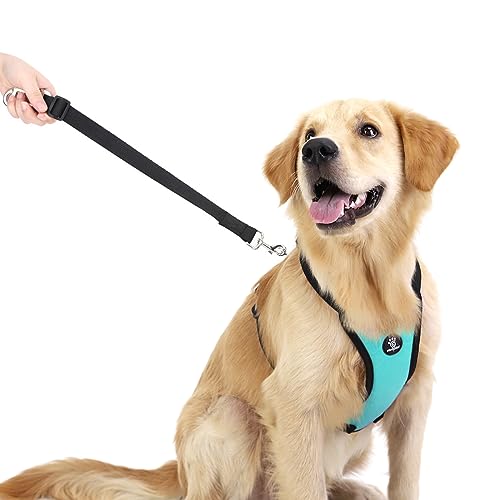 VavoPaw Dog Seat Belt, Safety Vest Dog Car Harness with Adjustable Buckle Dog Seat Belt for Vehicle Nylon Pet Safety Seat Belts Heavy Duty(XL, Blue) - color: Blue, size: XL (Chest: 24.4-34.7", Neck: 18.9-29.1")