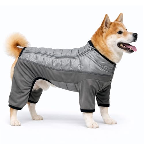 Pet Life ® Aura-Vent Lightweight 4-Season Stretch and Quick-Dry Performance Full Body Dog Coat Pet Jacket - color: Grey, size: Small