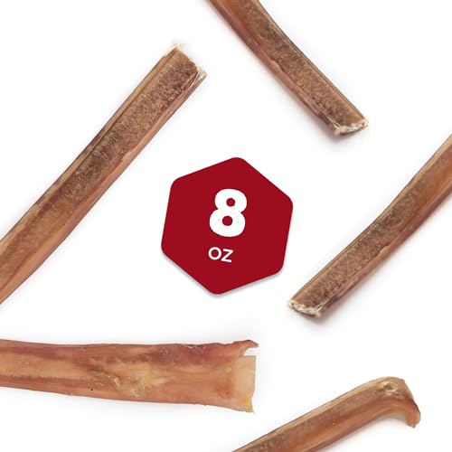 Best Bully Sticks 4 Inch Bully Sticks for Dogs - 8 oz (Pack of 1) - Natural Grass-Fed Dog Treats Small Breed, Grain and Rawhide-Free, Perfect for Small or Young Canines