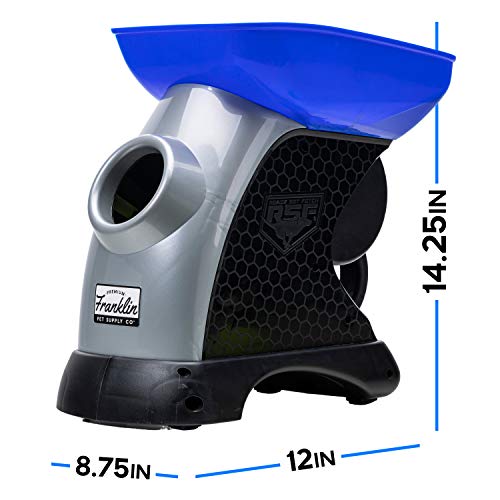 Franklin Pet Supply Co. Ready Set Fetch Automatic Tennis Ball Launcher Dog Toy - Electronic Thrower for Fetch + Playtime - Launches up to 40 Feet - Official Size - color: Blue/Black