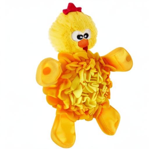Outward Hound by Nina Ottosson Snuffle Palz Plush Snuffle Mat Dog Treat Puzzle, Non-Slip, Yellow, Chicken - color: Snuffle Palz Chicken