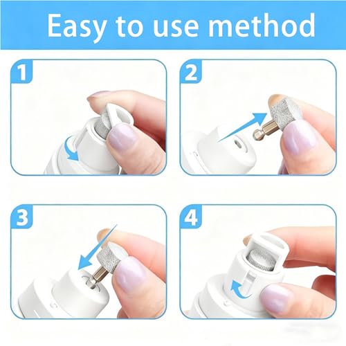 Pet Nail Grinder for Dogs & Cats, 2-Speed Electric Pet Nail File with Safety Guard, Low Noise & USB Rechargeable, Gentle Paws Grooming Tool for Small Medium Large Pets (White) - color: White