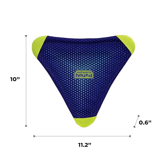Outward Hound FlyFetch Flyer Dog Toy, Lightweight, Floats in Water, All Breeds, 10" x 11.2" - color: Flyer Purple