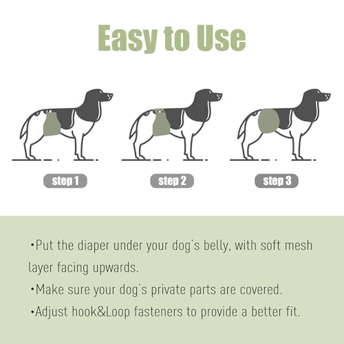 Wegreeco Washable Male Dog Diapers (Pack of 3) - Washable Male Dog Belly Wrap (Small) - color: Black, Gray, Coffee, size: Small (Pack of 3)