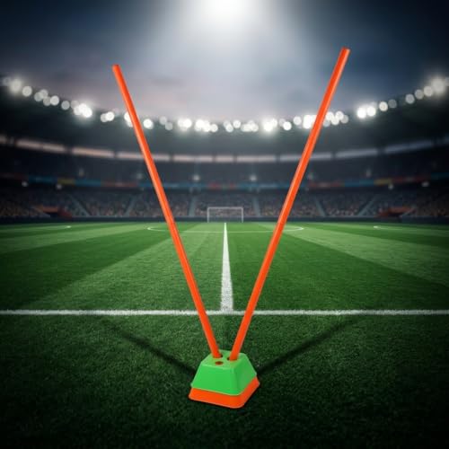 Telescopic Agility Poles for Basketball Training, Slalom Poles, Sports Training Sticks, & Training Equipment with Three-Hole Base - style: Three-hole base + 2 thickened poles