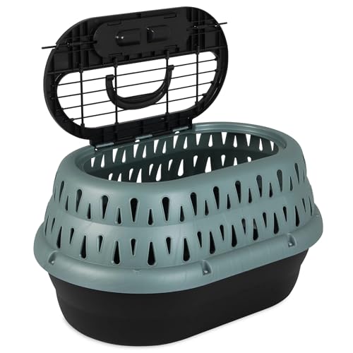 Green Soft-Sided Pet Carrier for Cats & Small Dogs – Lightweight 19 Top Load Travel Crate for Car, Plane, Vet, Overnight – Up to 10 Lb