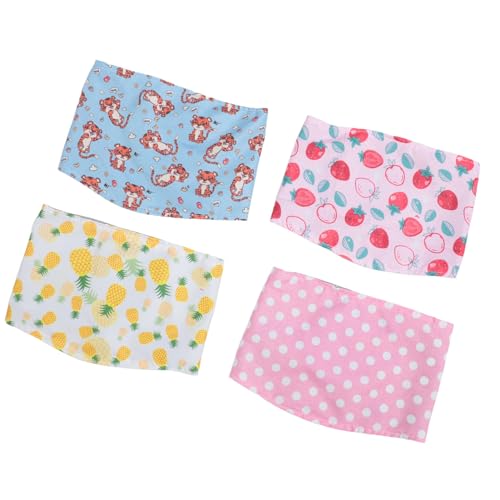 Pomya Washable Male Dog Belly Band, Washable Male Dog Belly Wrap, Dog Diapers for Male Dogs, Nappies Wrap for Post Surgery Wound Training, Reusable Soft Belly Bands, Pack of