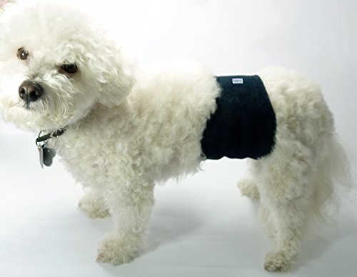 Teamoy Male Dog Belly Bands Washable 4-Pack, Reusable Dog Diapers Wraps for Incontinence & Marking (XS,7"-9" Waist) - size: XS(7"-9"Waist)
