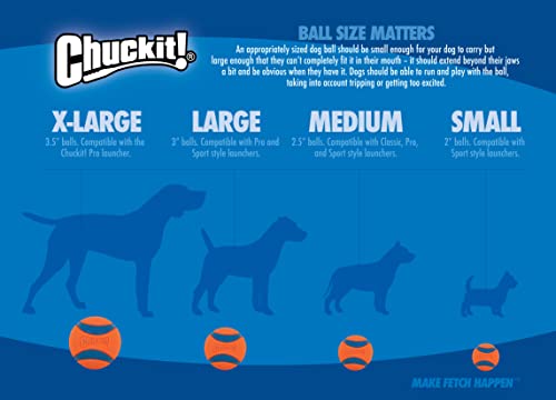 Chuckit! Glow in the Dark Bouncy Balls - Ball for Dogs, Dog Toy, Max Glow Balls - Extra-Large, 3.5 Inch (Pack of 12) - size: Extra-Large (Pack of 12)