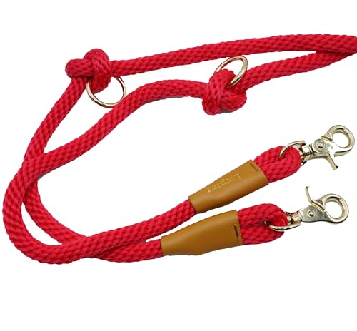 7FT Hands Free Dog Leash, Waist Dog Leash for Walking Running - color: Magenta