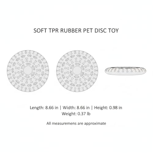Compatible with Interactive Fetch Play, Soft TPR Rubber Dog Flying Disc, Flexible 8.7 Inch Outdoor Toy for Dogs - color: Yellow