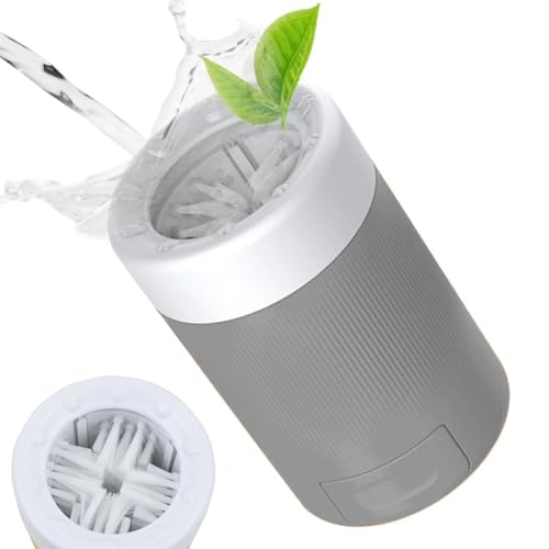 Dog Paw Cleaner Cup – 9cm ABS PBT, Automatic Portable Washer, Reusable Pet Tool | Perfectly Great for Household Mud Removal, Indoor Use - color: Gray