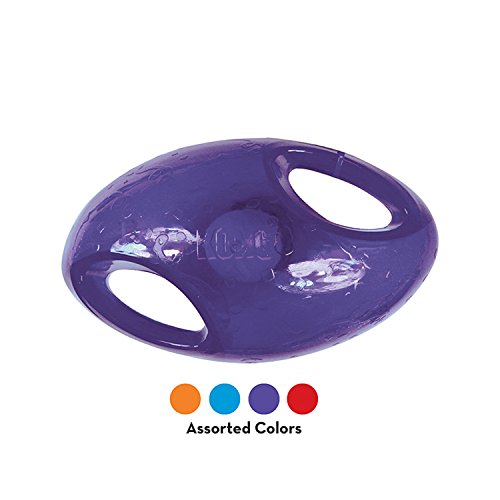 KONG Jumbler Football - Interactive Dog Toy for Dog & Puppy Playtime - Fetch Toy with Tennis Ball - Dog Supplies for Engaging Play (Large/Extra Large)