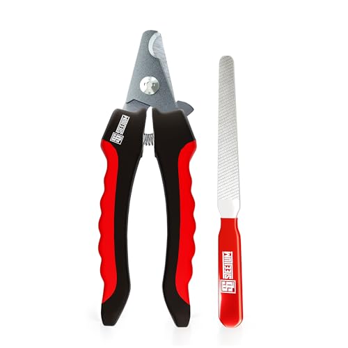 Professional Dog Nail Clippers for Large Dog - to Small Dog Clippers & Cat with Safety Guard & Ergonomic Easy Grip, Dog Nail Clippers/Dog Nail Trimmer and Cat Nail Clipper for Safe Grooming