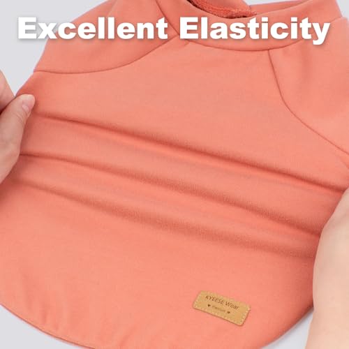 KYEESE 3Pack Dog Sweater, Soft Puppy Sweatshirt Stretchy Lightweight Dog Sweater for Small Dogs Girl Boy, Pullover Fleece Cat Shirt Pet Clothes with Sleeves, M - color: 07# 3Pack(Red+Pink+Red Stripe), size: Medium (8.5-13lbs)