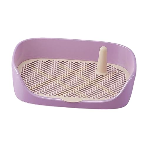 Dog Toilet Training Potty Tray, Pet Pan Bedpan Training Pads Holder Training Pad Toilet Potty Trainer for Small Animals, Home, Puppy, Purple 40x30x11cm - color: Purple 40x30x11cm