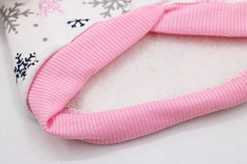 Dog Shirts Winter Fleece Hoodie Puppy Christmas Snowflake T Shirt for Small Dogs, XS - color: Snowflake, size: X-Small (Under 3.3lb)