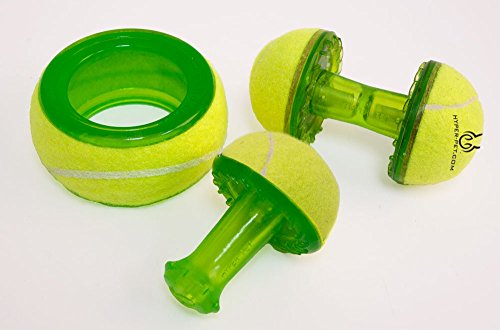 Hyper Pet Tennis Chewz Ring Interactive Dog Toy, Green - style: Ring