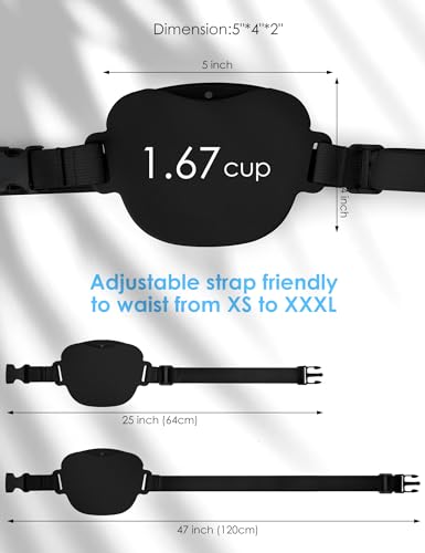 heouvo Dog Treat Pouch with Training Clicker, Upgrade Stronger Magnetic Closure to Avoid Spilling, 1.67 Cup Silicone Treat Bag Fanny Pack with Waist Belt for Pet Training Walking (Black) - color: Black