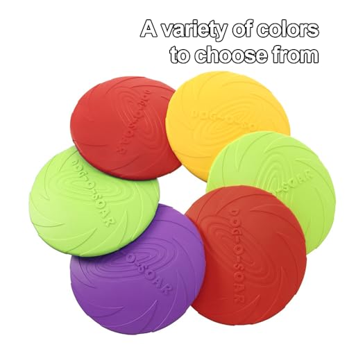 Dog Frisbee, Interactive Dog Flyer Toys, Flying Disc Dog Toy for Outdoor Playtime, Flying Disc for Training & Exercise, Perfect for Park, Beach & Water Play, Suitable for Medium & Large Dogs, Purple