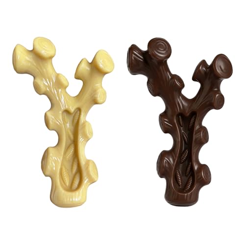 SIHRMIU 2 Pack Dog Chew Toys for Aggressive Chewers,Boredom and Stimulating Best Dog Toys for Medium/Large Breed,Tough Almost Indestructible Dog Bones for Teeth Cleaning and Training
