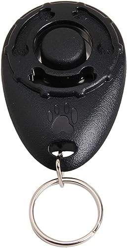 Jowxsx Black Dog Training Clicker with Wrist Strap Resistant Lightweight Pet Training Clicker for Cats Puppy Birds Horses Perfect for Behavioral Training Training Clickers