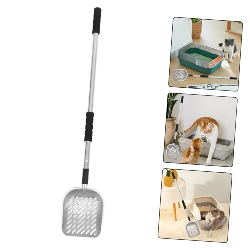 KICHOUSE Heavy Duty Pooper Scooper Long Handle Cat Litter Box Scoop Litter Scooper for Dogs Cats