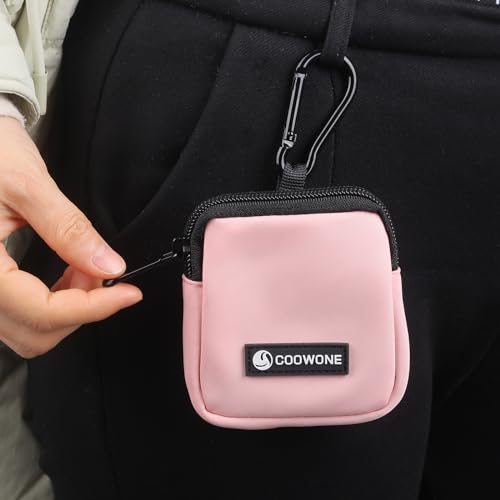 Dog Treat Pouch 2 Pack, Waterproof, Zipper Closure, Hands Free, Black+Pink - color: Black+Pink