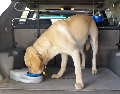 PortablePET Heininger Waterboy No Spill Travel Dog Bowl, 3 Quart Portable Pet Water Dish for Car, RV, Crate & Ex Pen, Mess-Free Design, Perfect for Road Trips, Camping, and On-The-Go Hydration | camping-kitchen-equipment