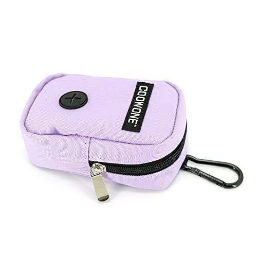 Small Treat Pouch with Dog Bags Dispenser, Portable Walking Bags, Purple - color: Purple
