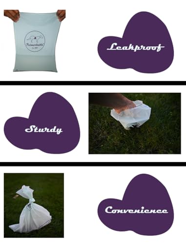 Durable Dog Poop Bags Rolls Eco Friendly, Leakproof, Odor-Free, Vegetable-Based Doggy Poop Bags, Giving Back to Charity (135 Bags / 9 Rolls)