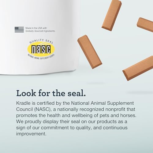 Kradle Calming Dog Bone - Refillable Chew Toy - Ashwagandha GABA - Supports Relaxation - 8" Nylon Bone