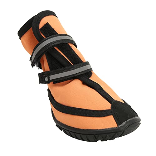 Dog Shoes Paw Protector, Breathable to Prevent Slipping WearResistant Reflective Soft Dog Shoes for Trail Running for Dogs Backpacking by (L)