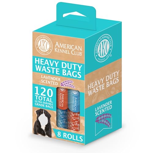 American Kennel Club Assorted Dog Poop Bags - color: 120 Count, style: Lavender Scented