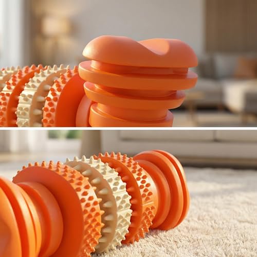 Dog chew Toys, Suitable for Teething Pets, Durable, and Good for Dental Cleaning. Interactive Dog Toys for Small, Medium, and Puppy chewers. - color: Bone