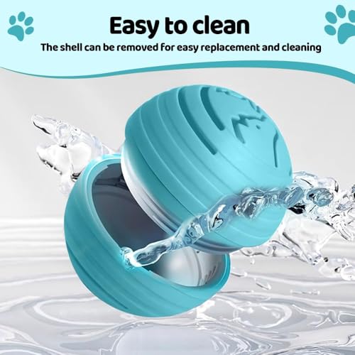 Smart Jumping Ball Dog Toy, Automatic Moving Pet Ball, Suitable for Toy Balls for Small Dogs and Cats(Blue) - color: Blue