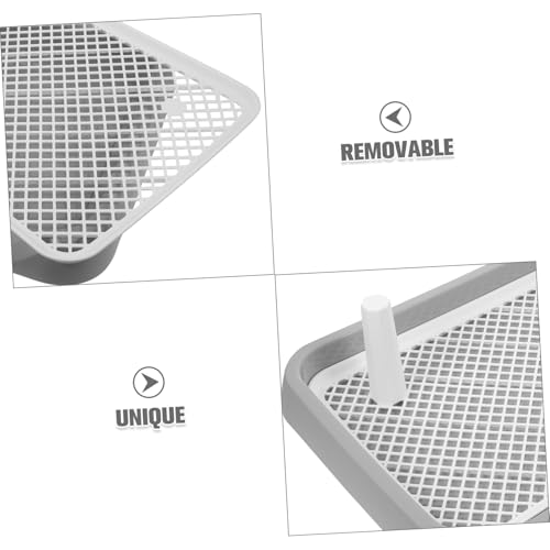 UKCOCO Splashproof Dog Potty Tray Indoor Durable Dog Toilet Easy Clean Multifunctional Pee and Poop Holder for Puppy Training and Housebreaking