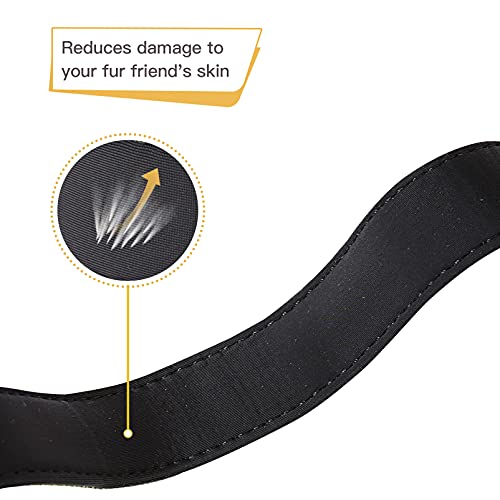 HEELE Dog Collar, Reflective Dog Collar, Soft Neoprene Padded Breathable Nylon Pet Collar Adjustable for Large Dogs, Army Green, L(15.74-25.98") - color: Army Green, size: Large (15.74-25.98")
