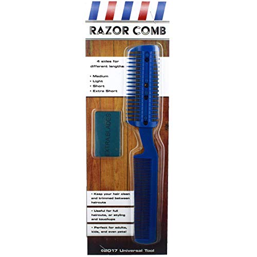 Universal Unisex Hair Cutter Razor Comb for Thin and Thick Hair Cutting and Styling