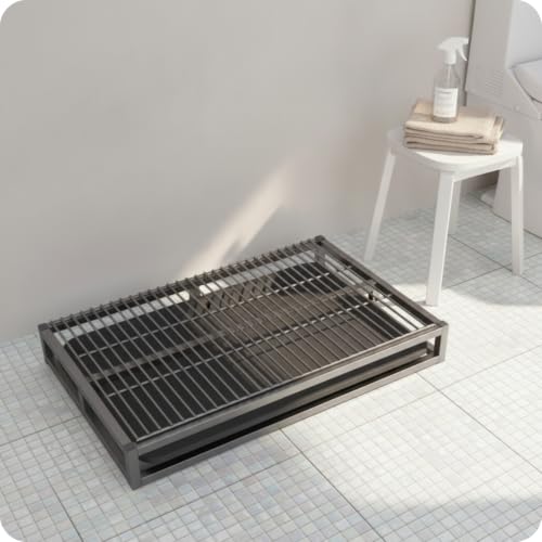 Keeps Paws Pet that Stays Dry Facility Drawer-Style Dog Toilet Easy to Clean Slatted Dog Potty, Large 78cm 50cm - size: Large 78cm 50cm