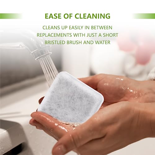 Pet Water Fountain Charcoal Replacement Filters Compatible with Petmate Replendish Mason Gravity Waterers, Automatic Cat Dog Water Bowl Dispenser Filters Replacement(6 Pack)