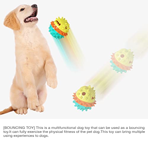 Carllg Dog Toys for Aggressive Chewers, Treat Dispensing Dog Toys, Durable Puzzle Balls Puppy Chew Toys for Teething, Dog Enrichment Toys for Medium and Large Breed - color: Blue