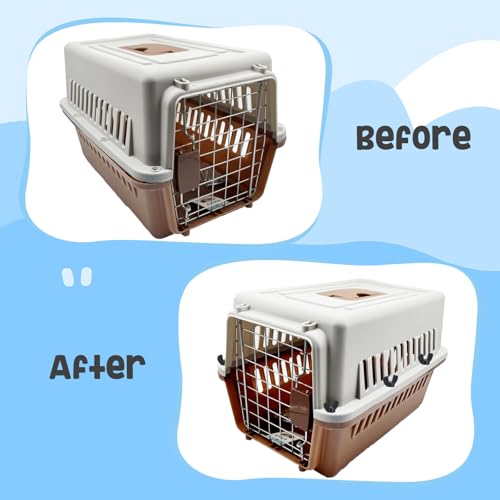 YeeBeny 24 pet Carrier Fasteners Set, Dog Kennel Replacement Screws and Bolts Butterfly Nuts,M6 Dog Kennel Replacement Screws, Pet Kennel Brackets