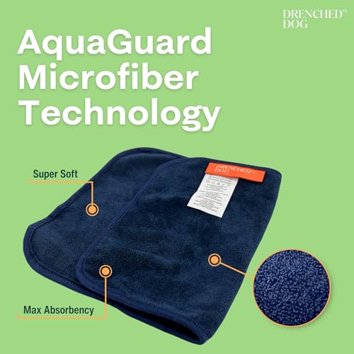 Face & Drool Towel – Microfiber Dog Slobber & Mouth Towel for Wiping Drool, Mess & Wet Snouts | Hand Size 7.8 x 12.5 in - size: 7.8in x 12.5in